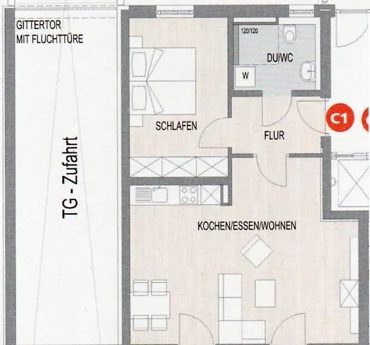 Antike & Modern Deluxe 2 Mit Terrasse Apartament *